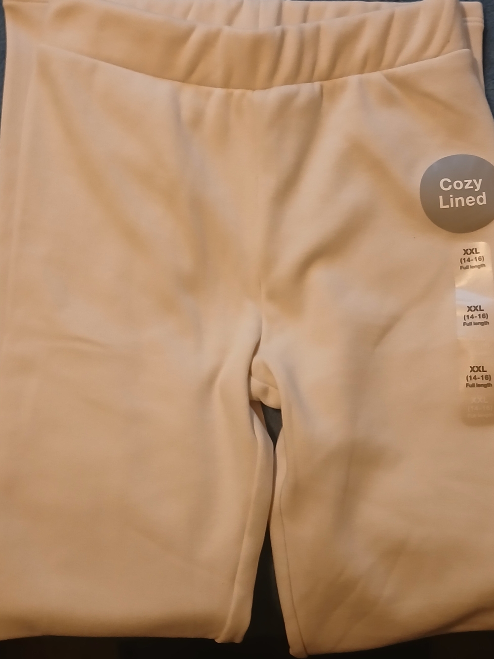 Gap Girls Cozy Lined Leggings in Cream Size 16 XXL NWT